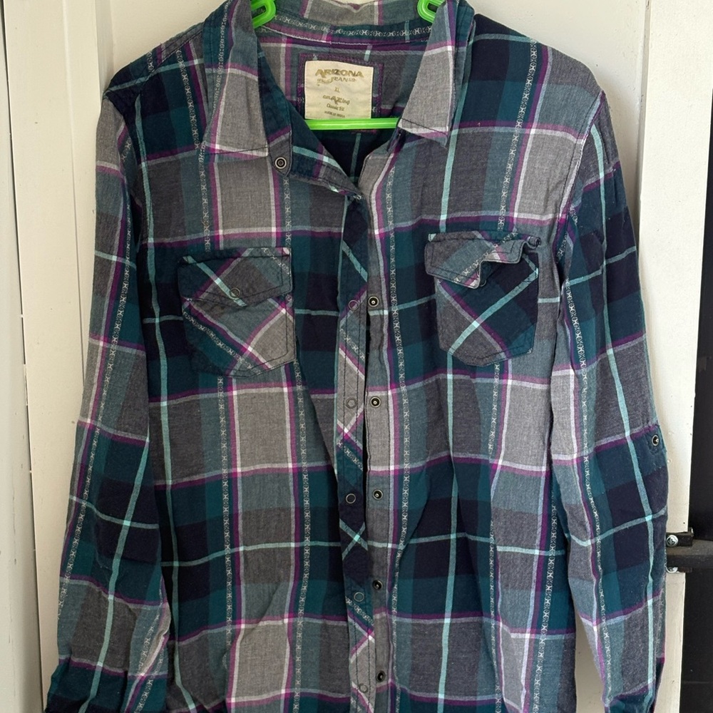 Arizona Jean Company Multicolor Plaid Shirt